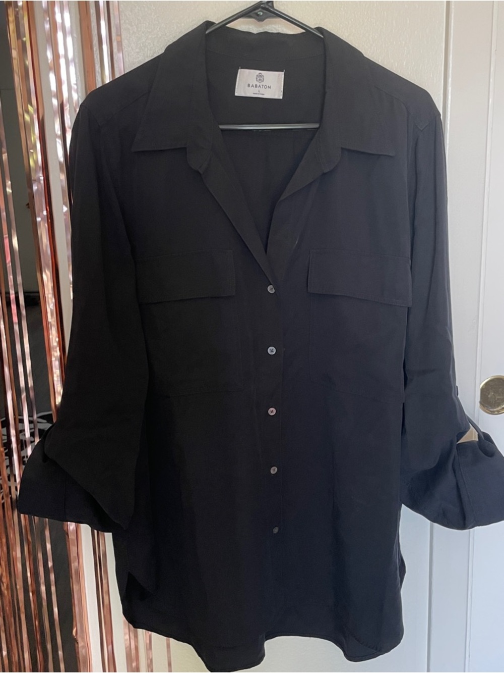 Button down safari shirt